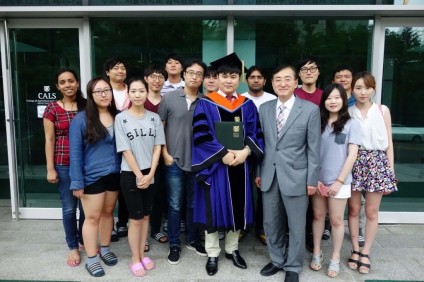 A graduation ceremony of Jangho Kim (PhD)