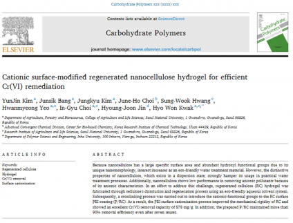 Cationic surface-modified regenerated nanocellulose hydrogel for efficient Cr(VI) remediation