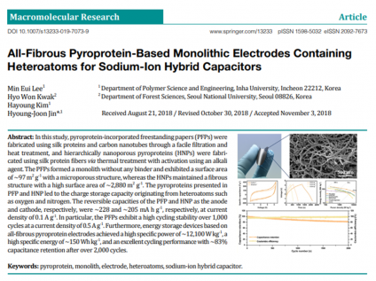 All-Fibrous Pyroprotein-Based Monolithic Electrodes Containing Heteroatoms for Sodium-Ion Hybrid Capacitors