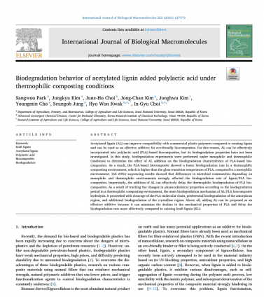 Biodegradation behavior of acetylated lignin added polylactic acid under thermophilic composting conditions